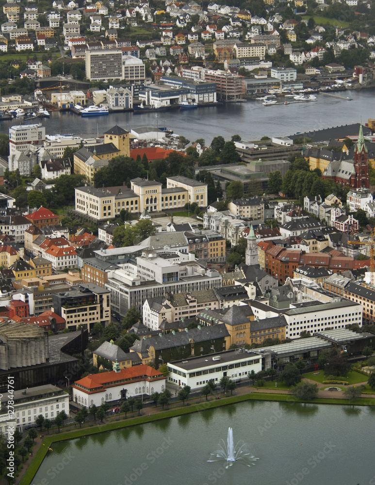 Aerial view of Trondheim, Norway