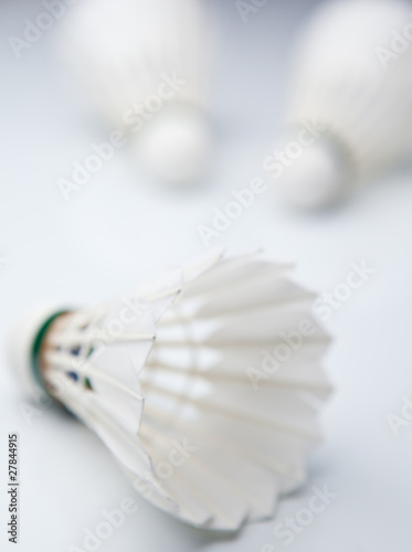 Wallpaper Mural Badminton shuttlecocks on white. (color toned image) Torontodigital.ca