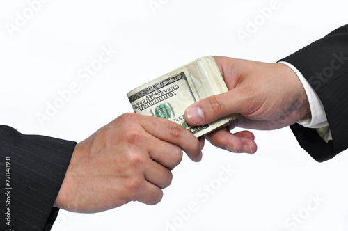 Paying money