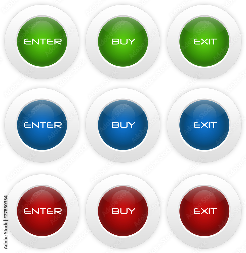 Glass buttons Glass buttons