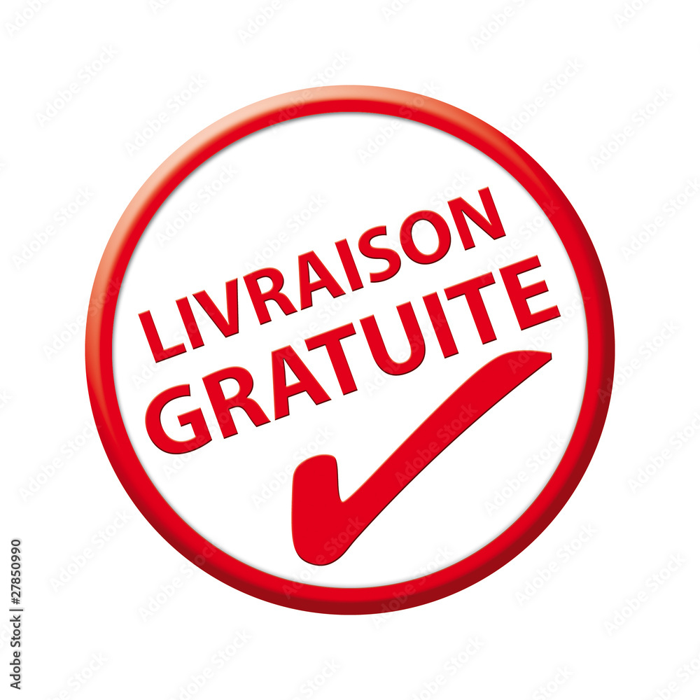 Sticker rond rouge livraison gratuite Sticker rond rouge livraison gratuite