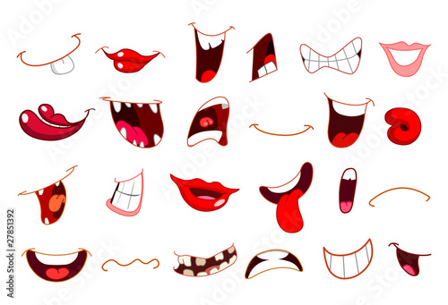 Cartoon mouths