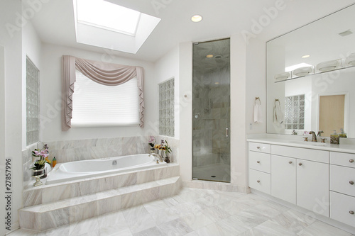 Master bath in luxury home