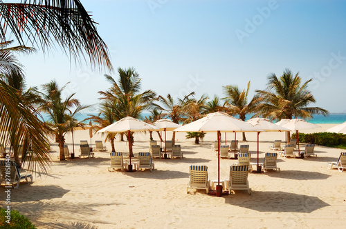 Beach of the luxury hotel, Dubai, UAE © slava296