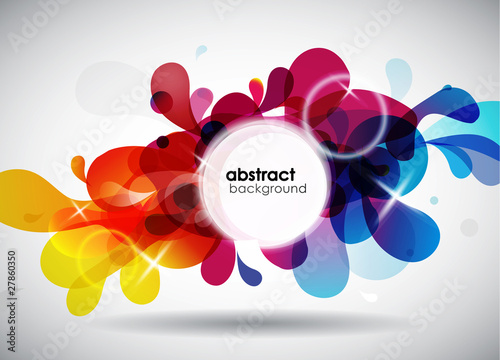 abstract colored background with circles.