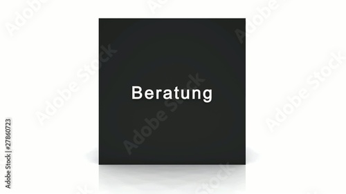 3D Business Würfel Schwarz 02