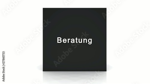 3D Business Würfel Schwarz 01