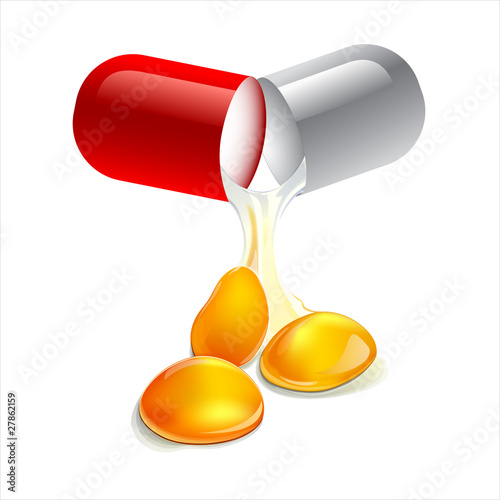 healthy pill  vector
