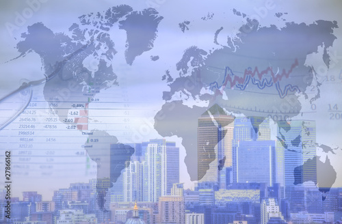 Business finance concept composite image