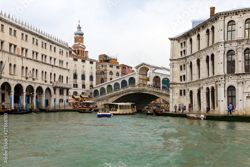 Venice. A bad weather before flooding. Rialto brigde © Konstantin Kulikov