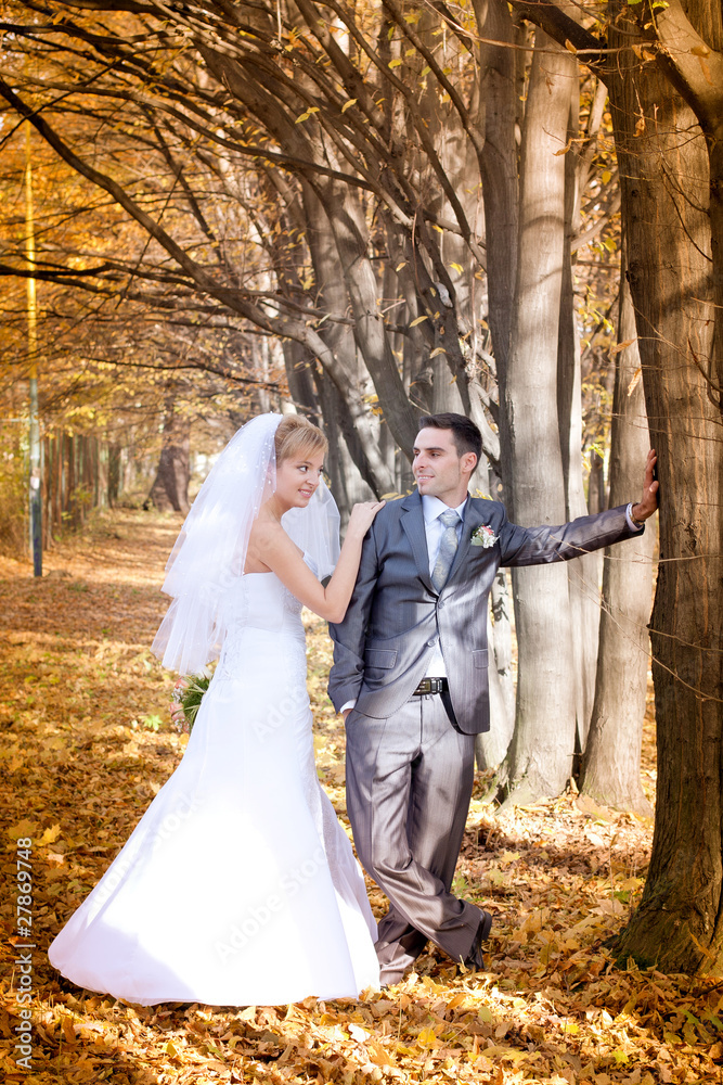Fototapeta premium Bride and groom