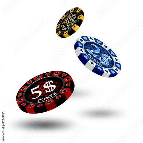 Icon Pokerchips geworfen