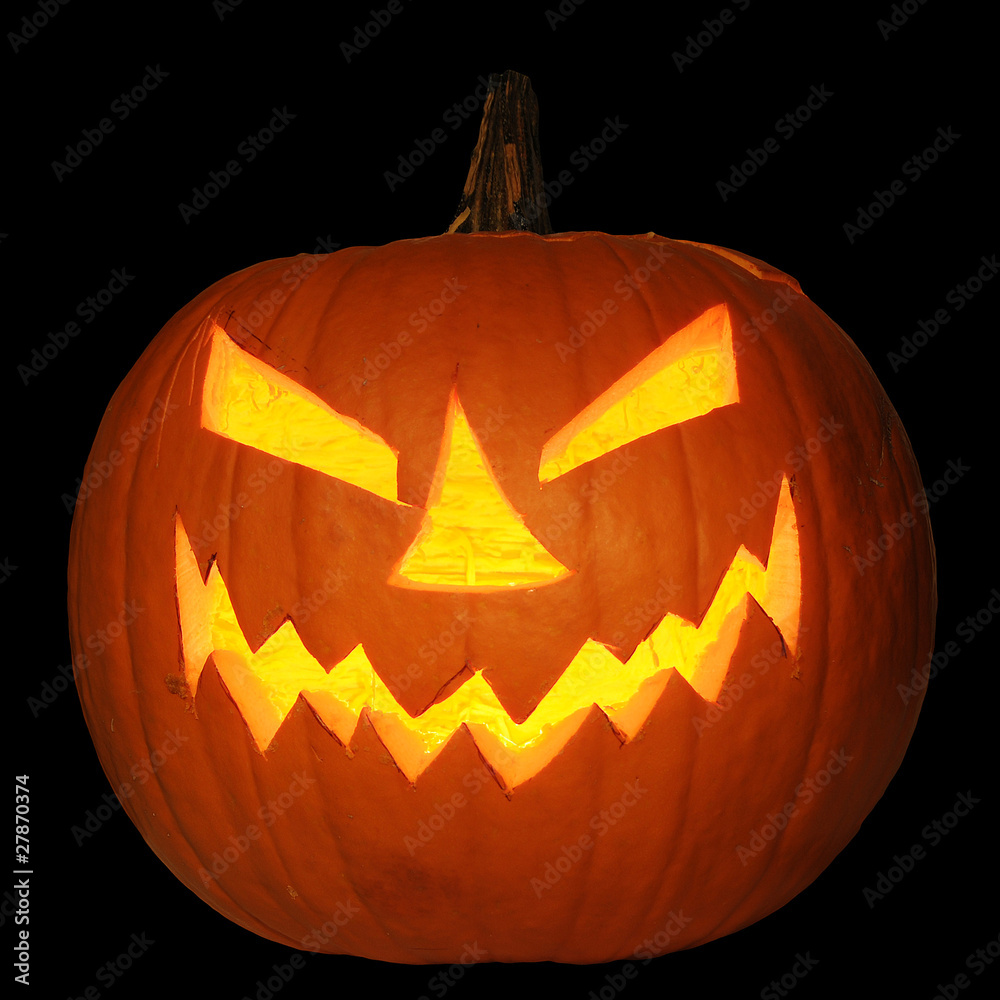 Fototapeta premium Halloween Jack-O-Lantern Pumpkin