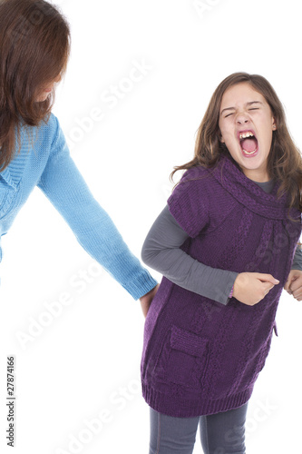 mother being angry with daughter