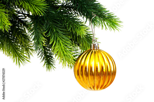 Christmas decoration isolated on the white background