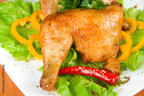 roasted chicken ham