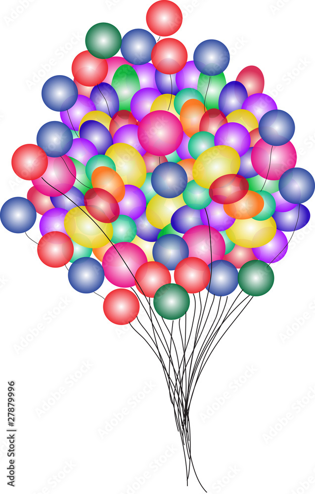 Beautiful Party Balloons Vector Beautiful Party Balloons Vector