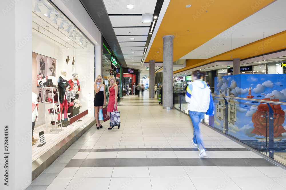Fototapeta premium shopping woman