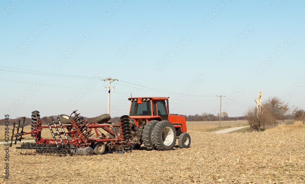 Tractor and Plow Tractor and Plow