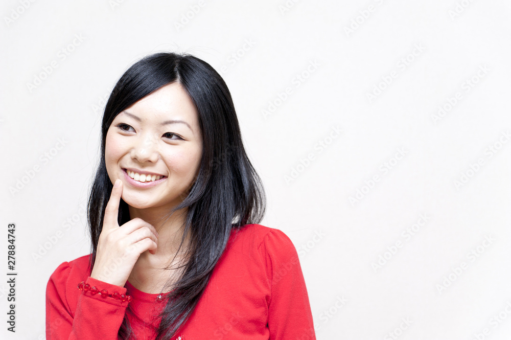 a portrait of beautiful girl isolated on white background a portrait of beautiful girl isolated on white background