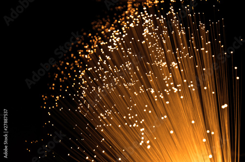Glowing fibre optics.
