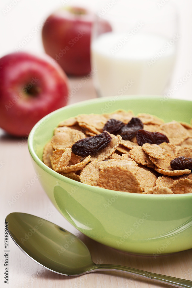 cornflakes with raisins cornflakes with raisins