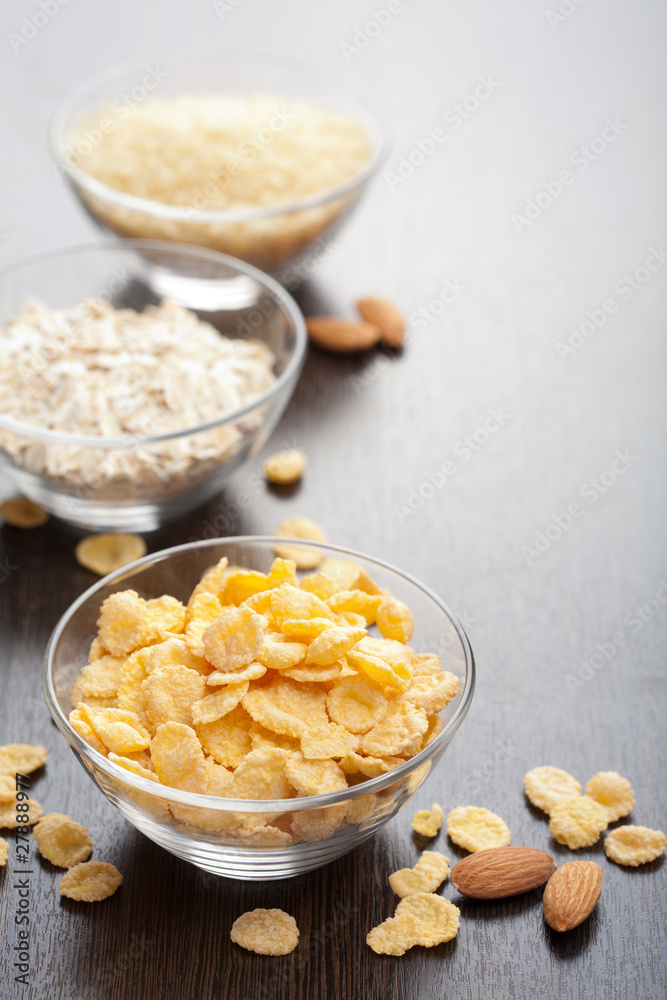 various cereals and cornflakes various cereals and cornflakes