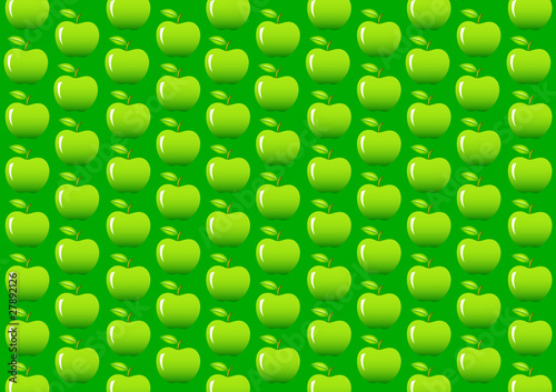Abstraction with green apples