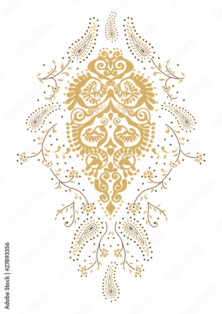 Kashmir paisley design fashion.