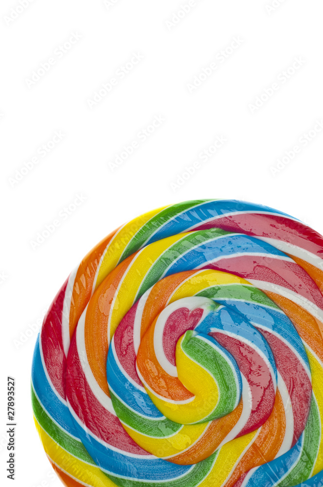 Close Up Candy Lolly Pop Border
