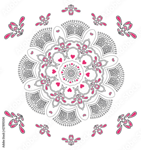 Abstract design mandala