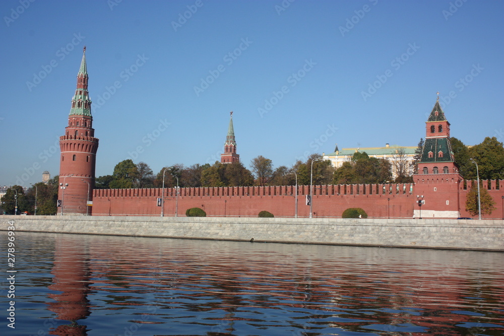 Moscow. Kremlin. Panorama. Towers.
