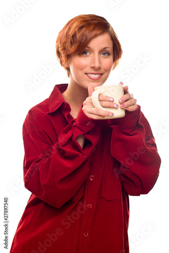 Pretty Red Haired Girl with...