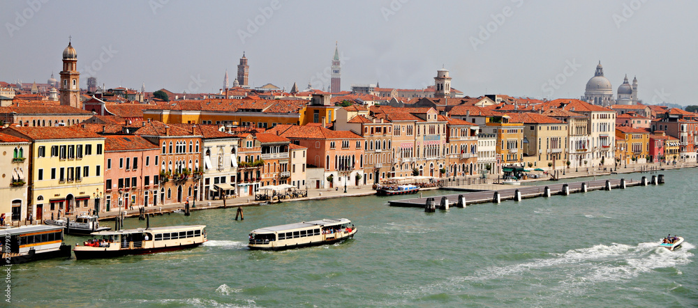 Venice old town seen from the sea