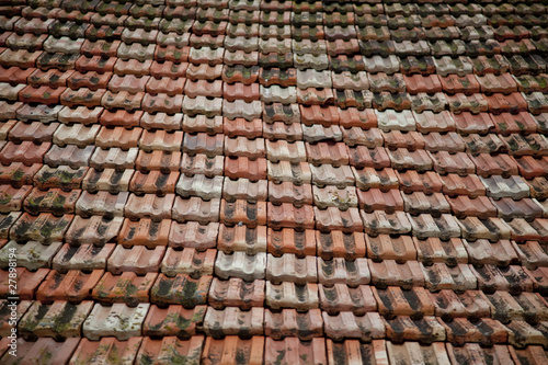 Old roof at village house.