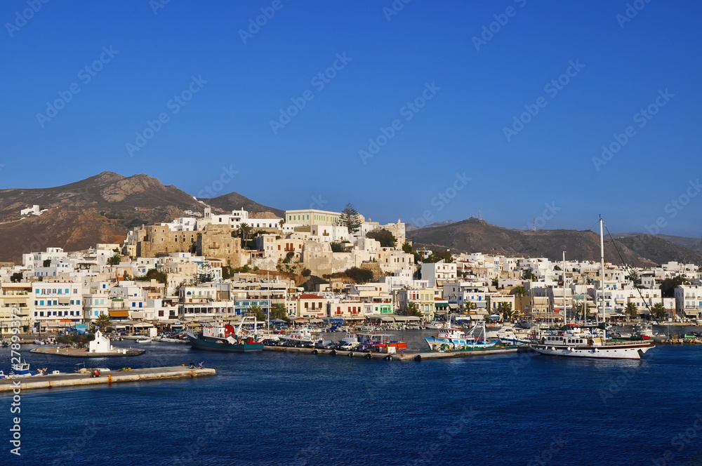 Port on the island of Naxos