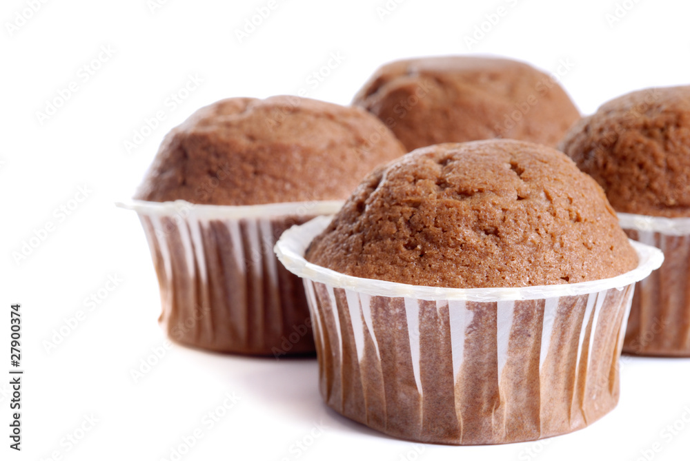 Muffins isolated on white Muffins isolated on white