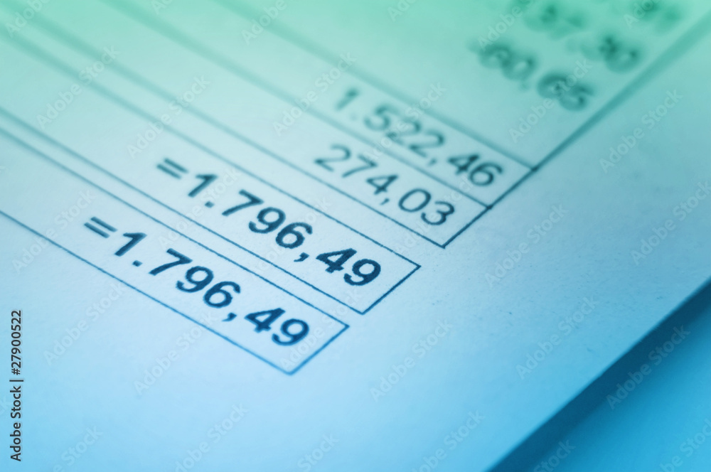 Obraz premium Invoice