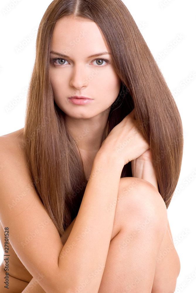 Obraz premium Naked young woman
