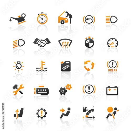 Orange Black Web Icons