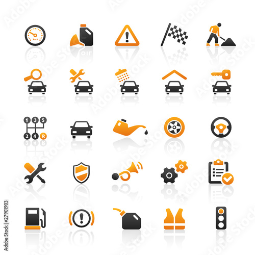 Orange Black Web Icons