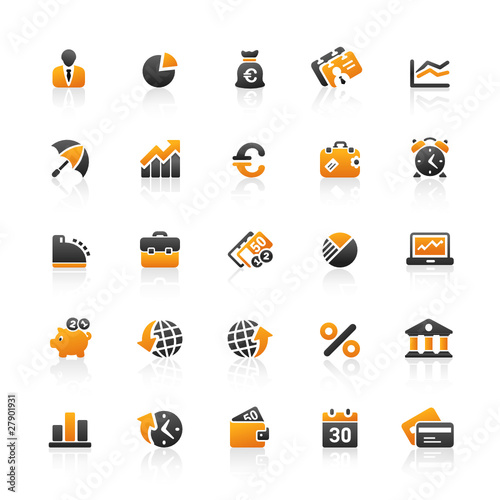 Orange Black Web Icons