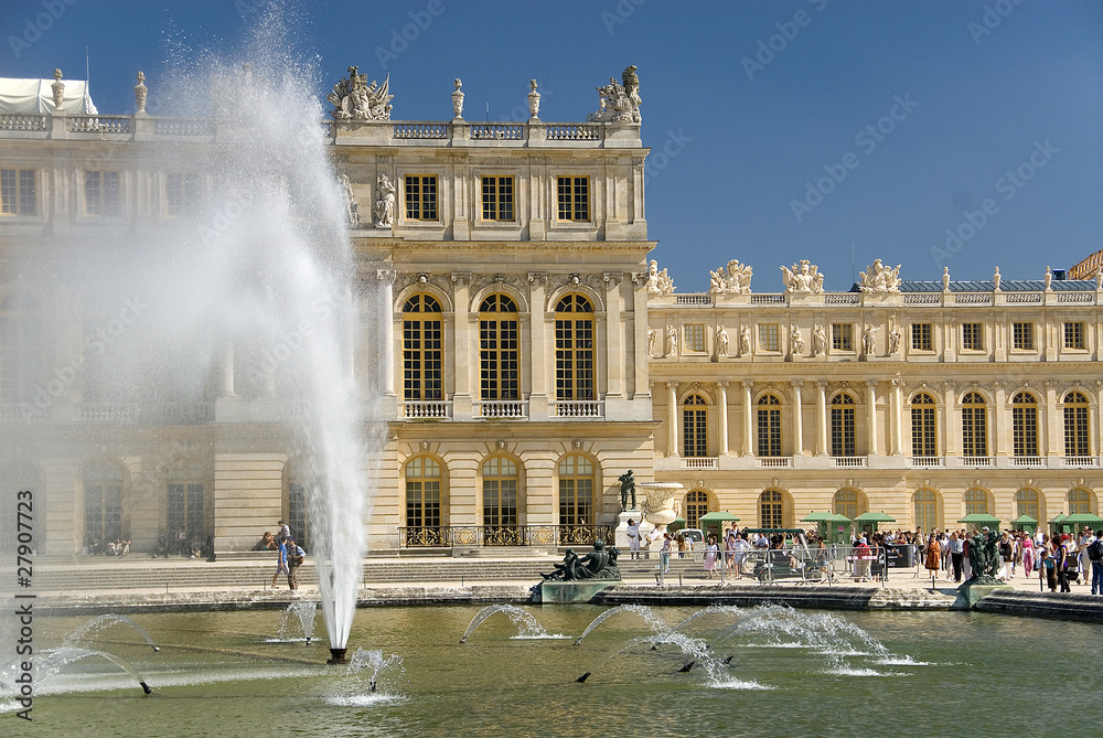 Royal residence Versailles fountain