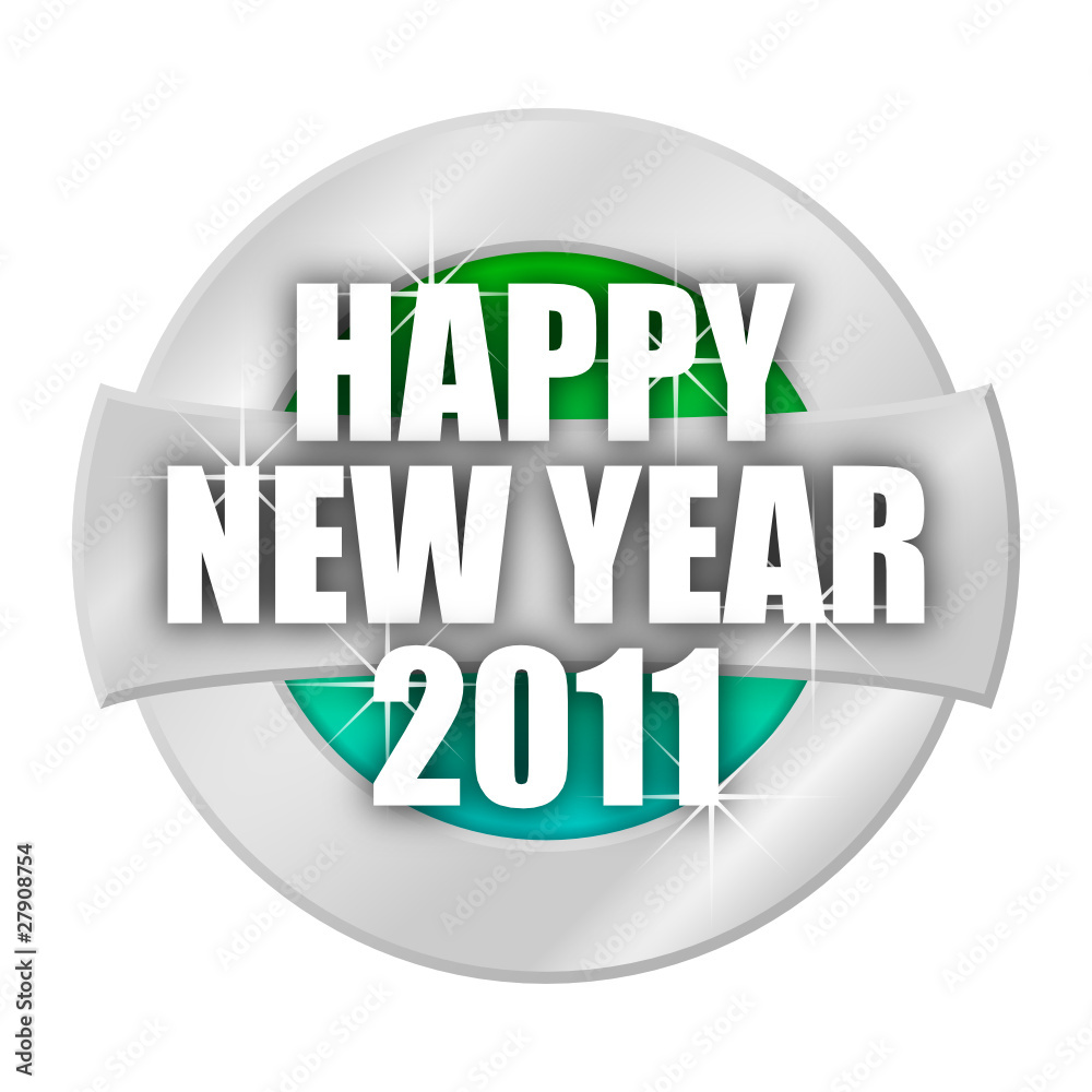 button light happy new year 2011 I button light happy new year 2011 I