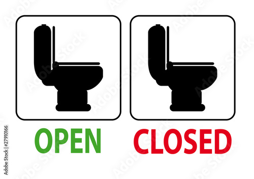 Pancarte de toilettes