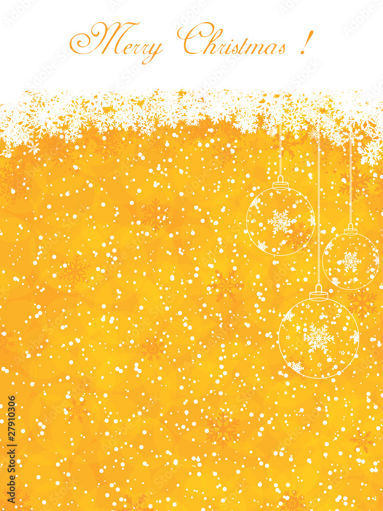 Golden Christmas background Golden Christmas background