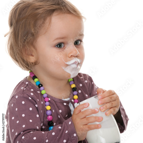 Canvas Print Why is this milk so tasty?
