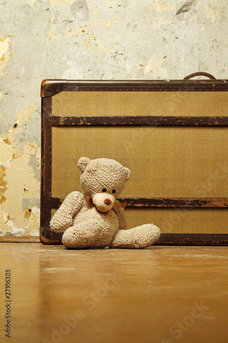 Suitcase with Teddy photo