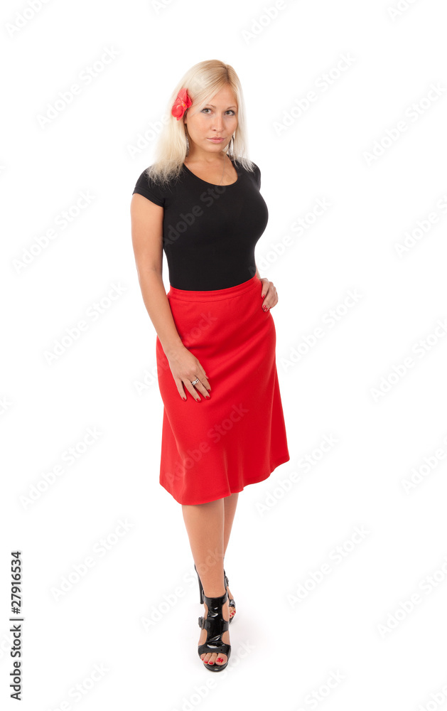 Full length portrait of a confident young female Full length portrait of a confident young female