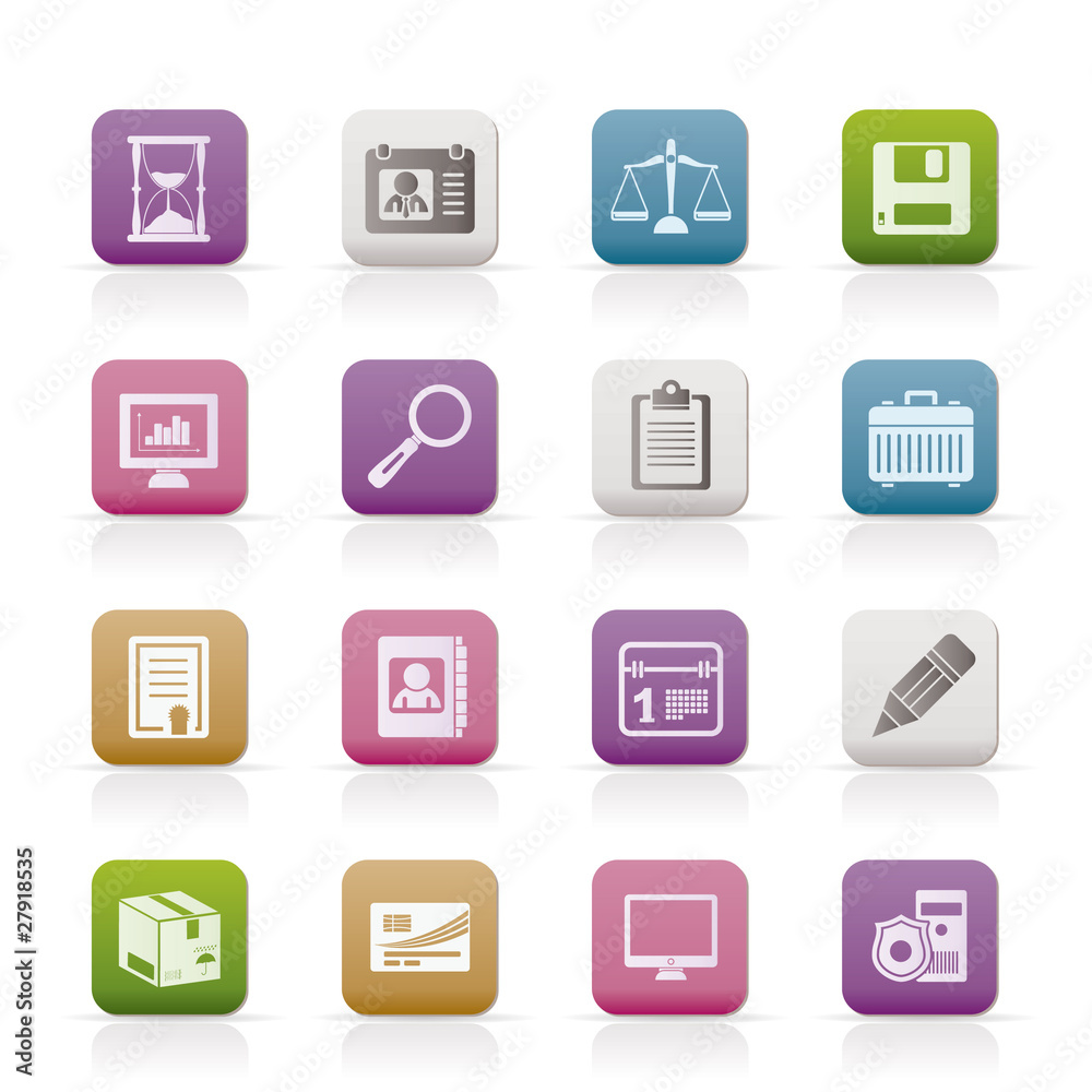 Business and office - Icons vector icon set Business and office - Icons vector icon set